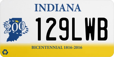 IN license plate 129LWB