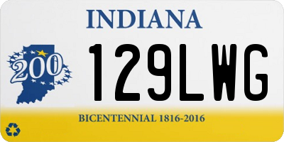 IN license plate 129LWG