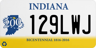 IN license plate 129LWJ