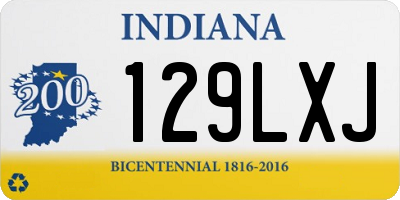 IN license plate 129LXJ