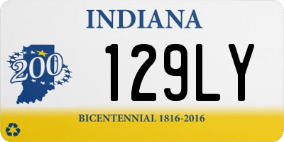 IN license plate 129LY