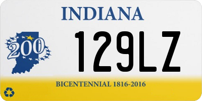 IN license plate 129LZ