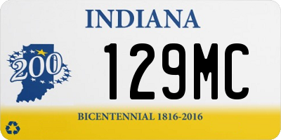 IN license plate 129MC