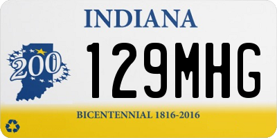 IN license plate 129MHG