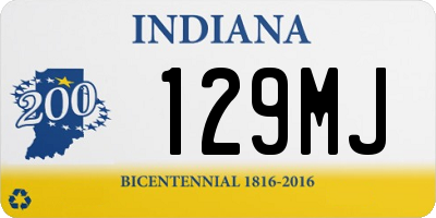 IN license plate 129MJ