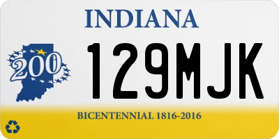 IN license plate 129MJK