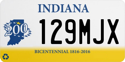 IN license plate 129MJX