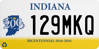 IN license plate 129MKQ