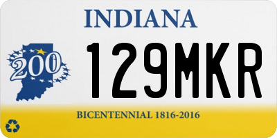 IN license plate 129MKR