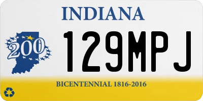 IN license plate 129MPJ