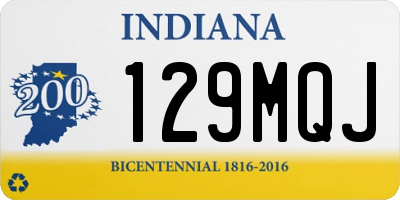 IN license plate 129MQJ
