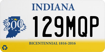 IN license plate 129MQP
