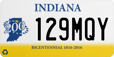 IN license plate 129MQY