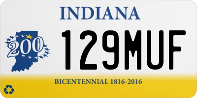 IN license plate 129MUF