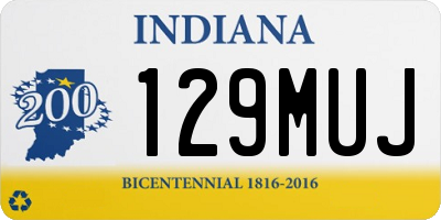 IN license plate 129MUJ