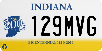 IN license plate 129MVG
