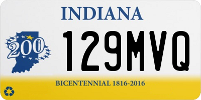IN license plate 129MVQ