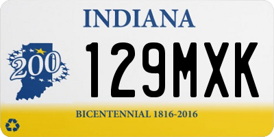 IN license plate 129MXK