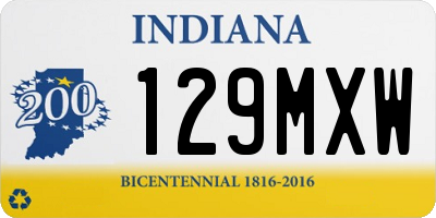 IN license plate 129MXW