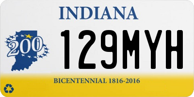 IN license plate 129MYH