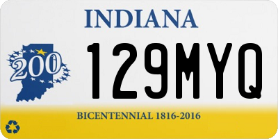 IN license plate 129MYQ