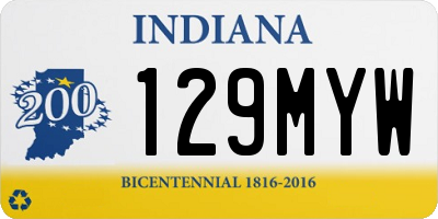 IN license plate 129MYW