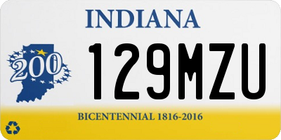 IN license plate 129MZU