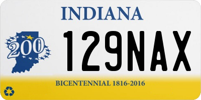 IN license plate 129NAX