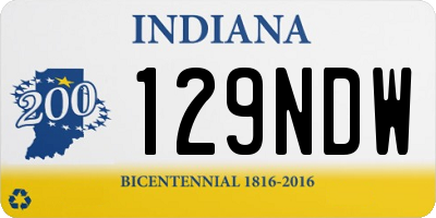 IN license plate 129NDW