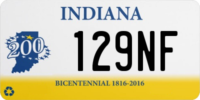 IN license plate 129NF