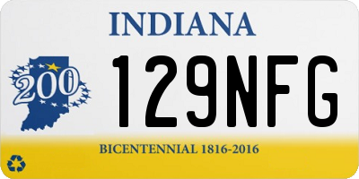 IN license plate 129NFG