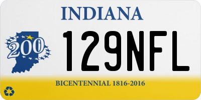IN license plate 129NFL