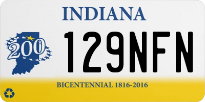 IN license plate 129NFN