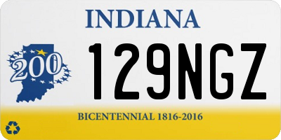 IN license plate 129NGZ