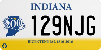 IN license plate 129NJG