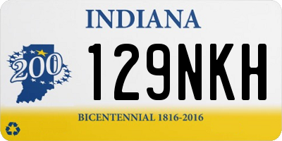 IN license plate 129NKH