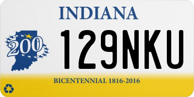 IN license plate 129NKU