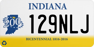 IN license plate 129NLJ