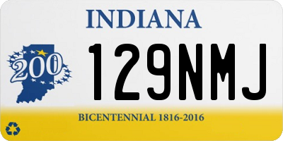 IN license plate 129NMJ