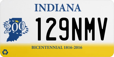 IN license plate 129NMV