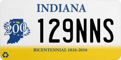 IN license plate 129NNS