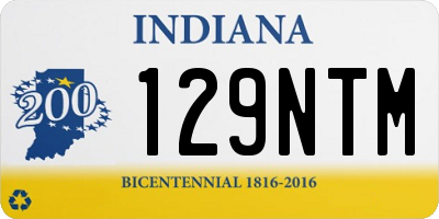 IN license plate 129NTM