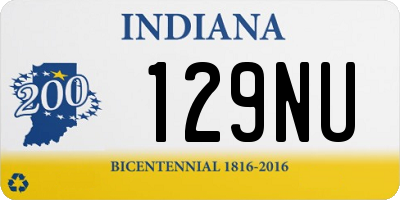 IN license plate 129NU