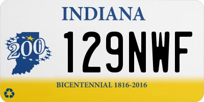IN license plate 129NWF