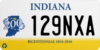 IN license plate 129NXA