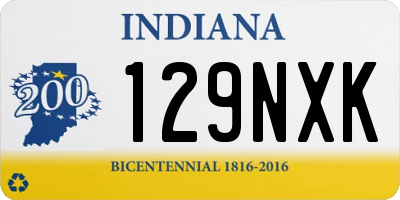 IN license plate 129NXK
