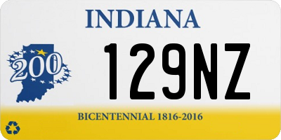 IN license plate 129NZ