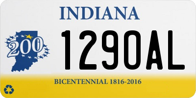 IN license plate 129OAL