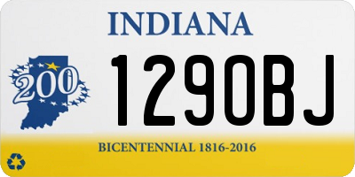 IN license plate 129OBJ