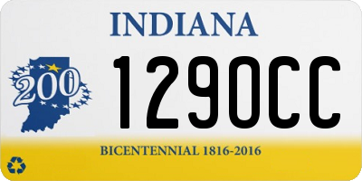 IN license plate 129OCC